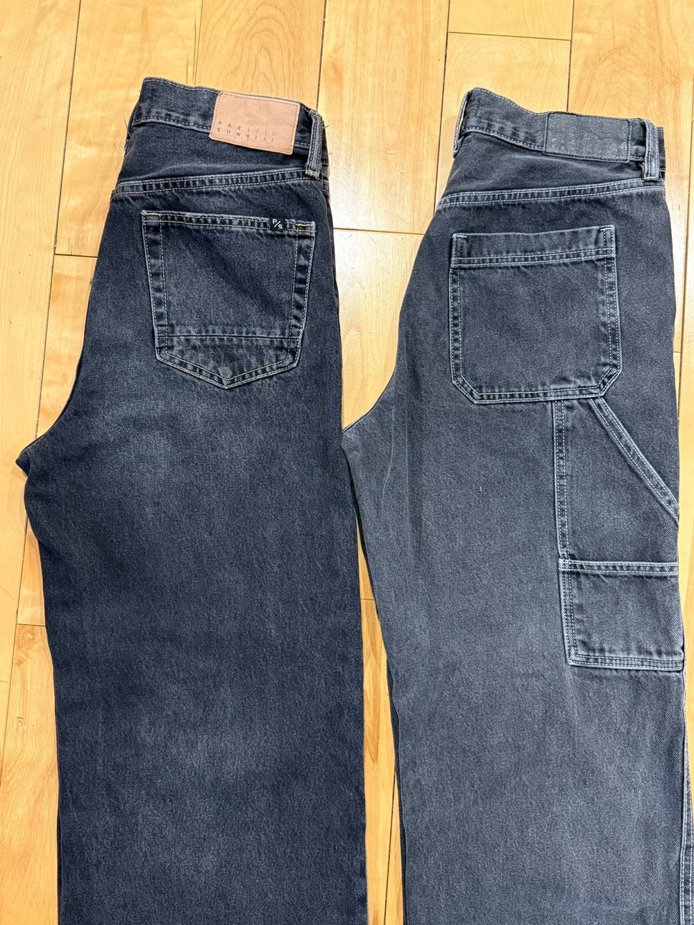 PacSun Men's Black Washed Relaxed Jeans